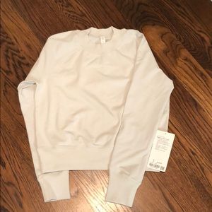 Lululemon ready to roll crew pullover, vapor, 4